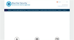 Desktop Screenshot of bluestarsecurity.com.sv