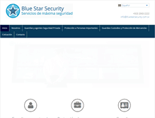 Tablet Screenshot of bluestarsecurity.com.sv