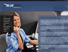 Tablet Screenshot of bluestarsecurity.com.au